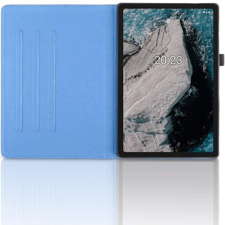 For Nokia T20 10.4 2021 Tree Life Embossed Rotation Leather Tablet Case(Blue) - Nokia by PMC TechLife | Online Shopping South Africa | PMC TechLife | Buy Now Pay Later Mobicred