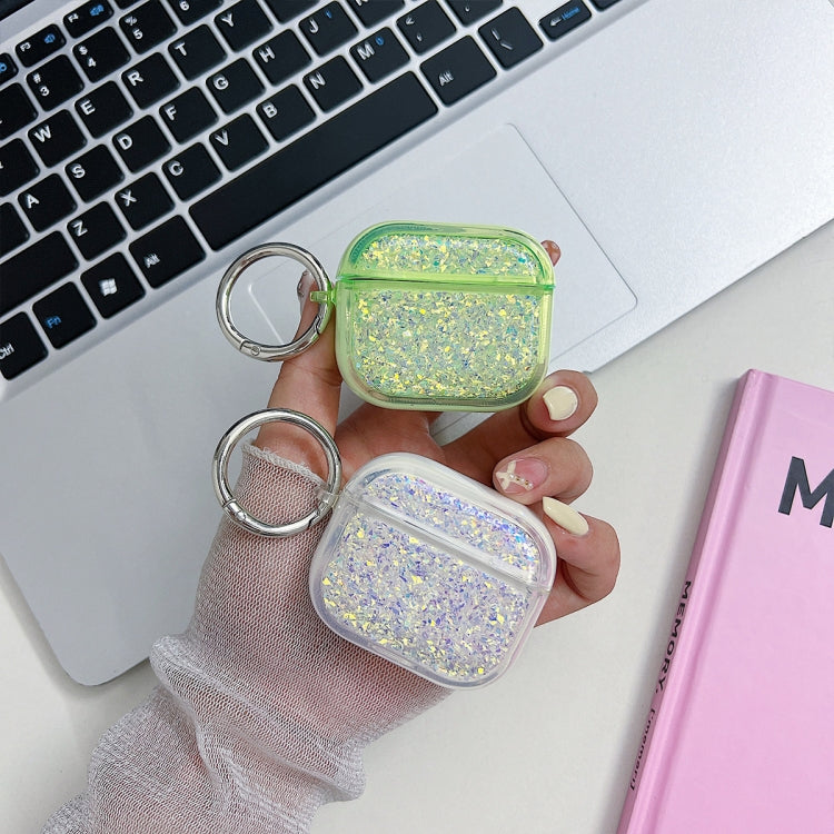 For AirPods Pro 2 Flash Diamond Epoxy Bluetooth Earphone Protective Case(Pink) - For AirPods Pro 2 by PMC Jewellery | Online Shopping South Africa | PMC Jewellery | Buy Now Pay Later Mobicred