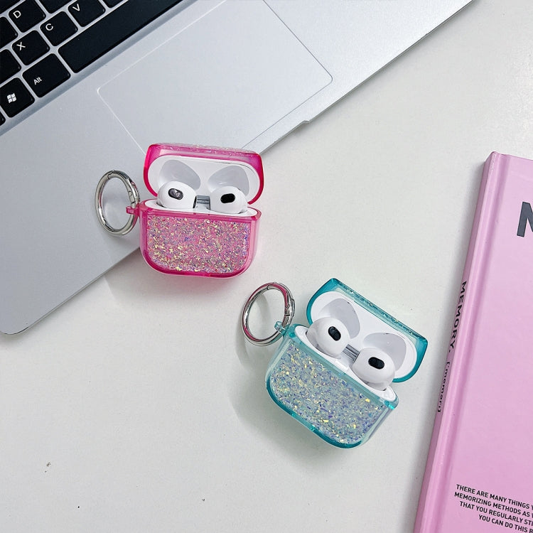 For AirPods 3 Flash Diamond Epoxy Bluetooth Earphone Protective Case(Purple) - For AirPods 3 by PMC Jewellery | Online Shopping South Africa | PMC Jewellery | Buy Now Pay Later Mobicred