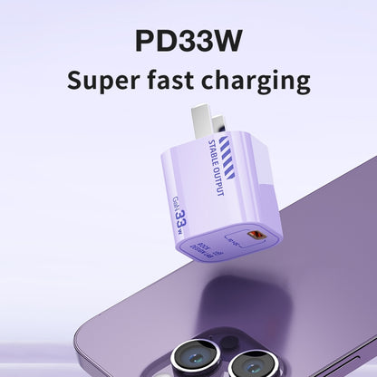 ROCK T88 Sugar Series PD33W Single Type-C Port GaN Charger, CN Plug(White) - USB Charger by ROCK | Online Shopping South Africa | PMC Jewellery | Buy Now Pay Later Mobicred