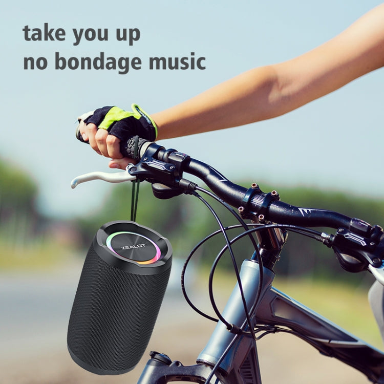 Zealot S49 Outdoor Portable Wireless Bluetooth Speaker with RGB Light(Black) - free shipping - PMC Jewellery - Order now!