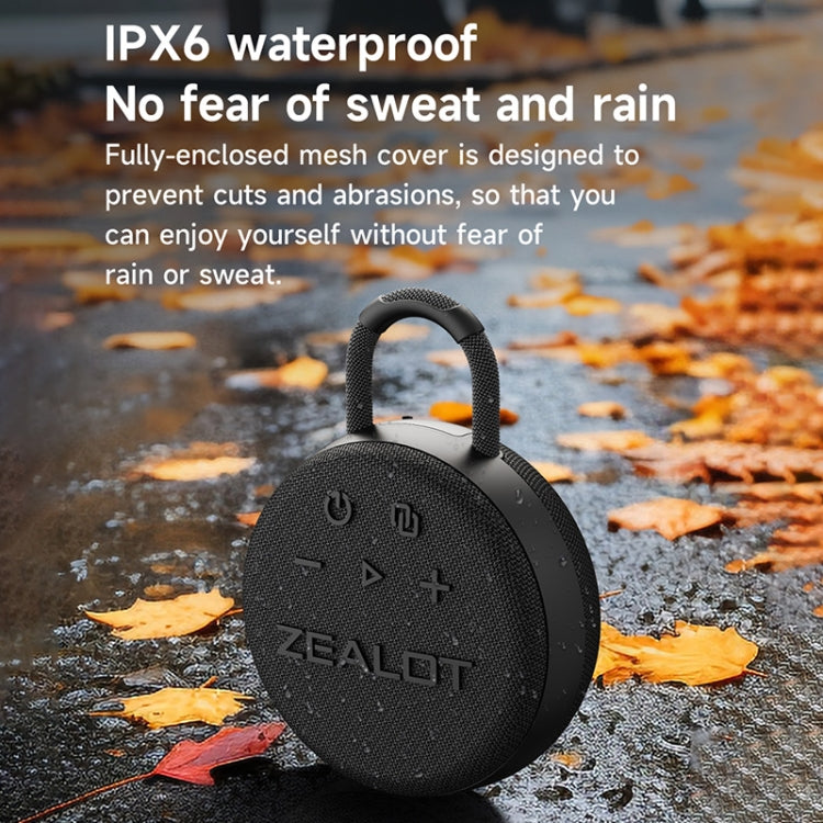 Zealot S77 IPX7 Waterproof Portable Wireless Bluetooth Speaker(Black) - free shipping - PMC Jewellery - Order now!