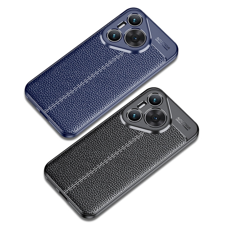 For Huawei Pura 70 Pro / 70 Pro+ Litchi Texture TPU Shockproof Phone Case(Black) - free shipping - PMC Jewellery - Order now!