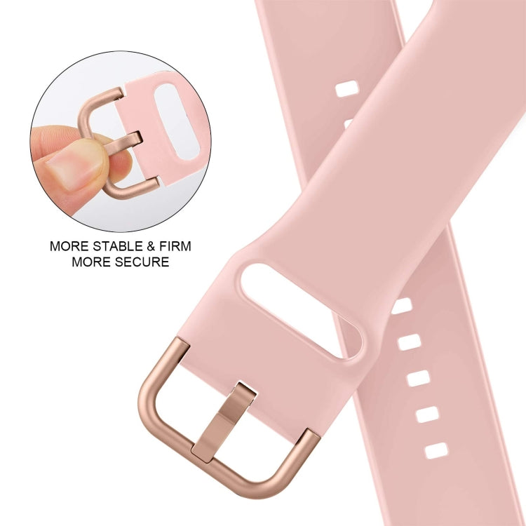 For Apple Watch SE 40mm Pin Buckle Silicone Watch Band(Pink) - free shipping - PMC TechLife - Order now!