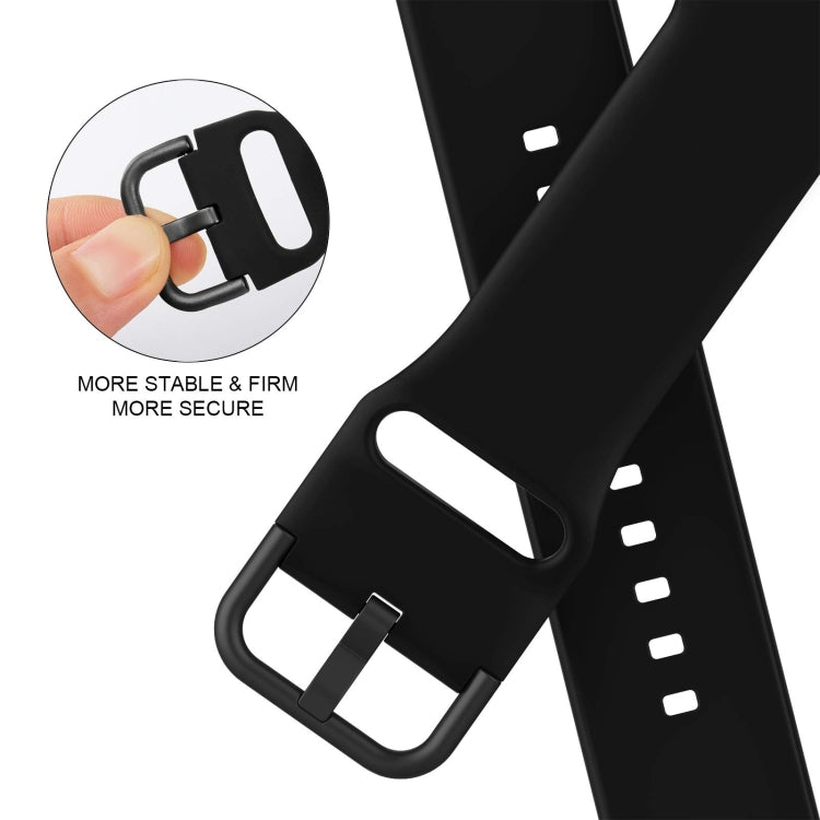 For Apple Watch SE 40mm Pin Buckle Silicone Watch Band(Black) - free shipping - PMC TechLife - Order now!