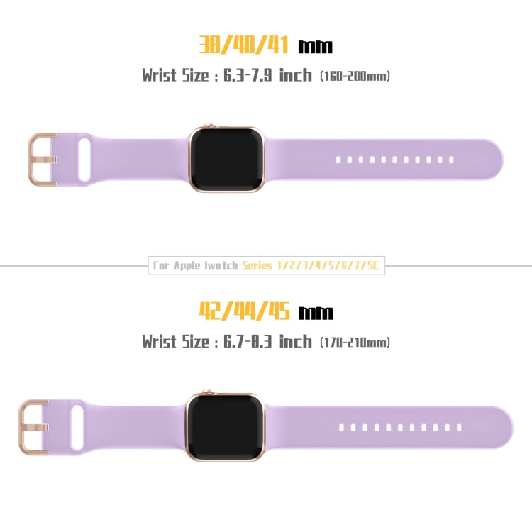For Apple Watch SE 40mm Pin Buckle Silicone Watch Band(Lavender) - free shipping - PMC TechLife - Order now!