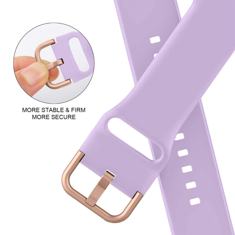 For Apple Watch SE 40mm Pin Buckle Silicone Watch Band(Lavender) - free shipping - PMC TechLife - Order now!