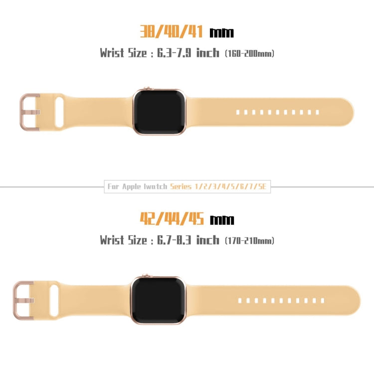 For Apple Watch SE 44mm Pin Buckle Silicone Watch Band(Light Orange) - free shipping - PMC TechLife - Order now!