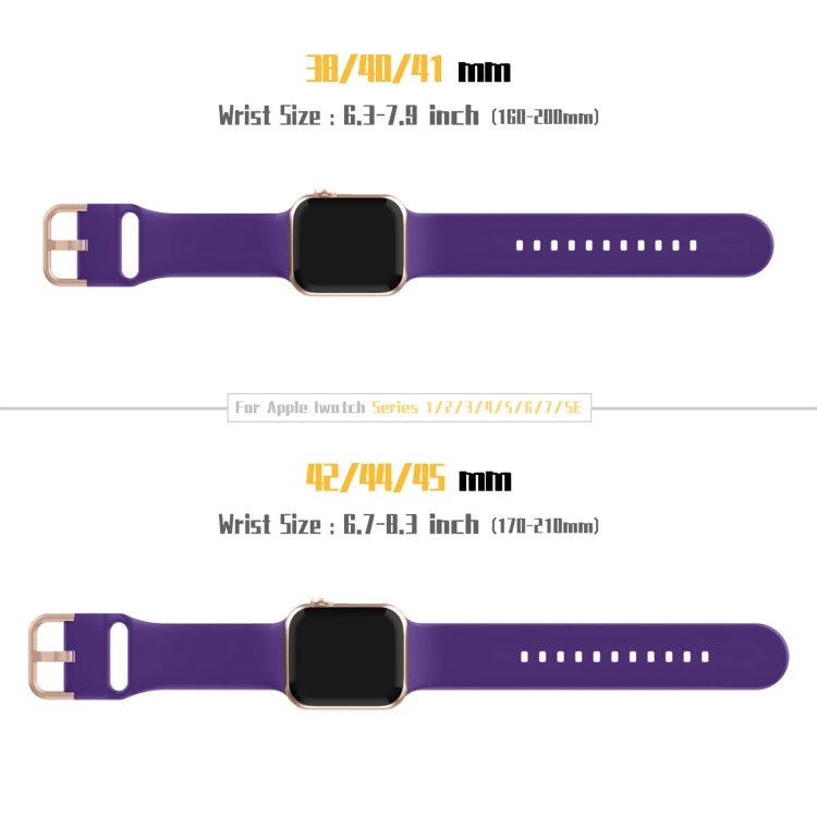 For Apple Watch 38mm Pin Buckle Silicone Watch Band(Purple) - free shipping - PMC TechLife - Order now!