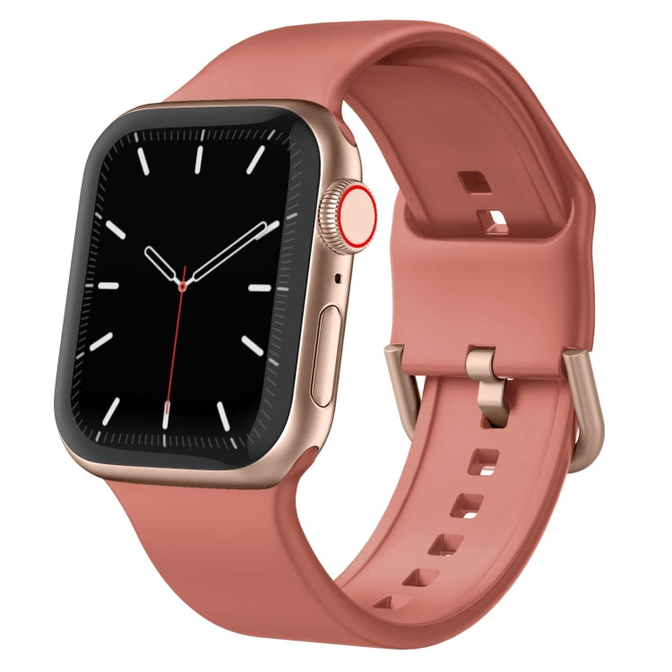 For Apple Watch 38mm Pin Buckle Silicone Watch Band(Coral) - free shipping - PMC TechLife - Order now!