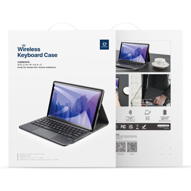 For Samsung Galaxy Tab S10 FE+ DUX DUCIS TK Series Wireless Bluetooth Keyboard Tablet Case(Black) - free shipping - PMC TechLife - Order now!