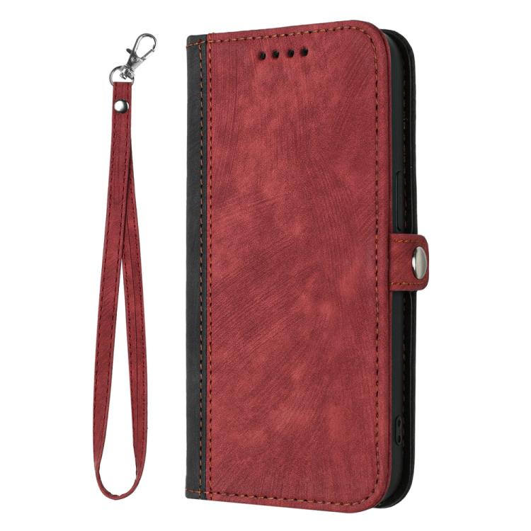 For iPhone 17 Air Side Buckle Double Fold Hand Strap Leather Phone Case(Red) - free shipping - PMc TechLife - Order now!