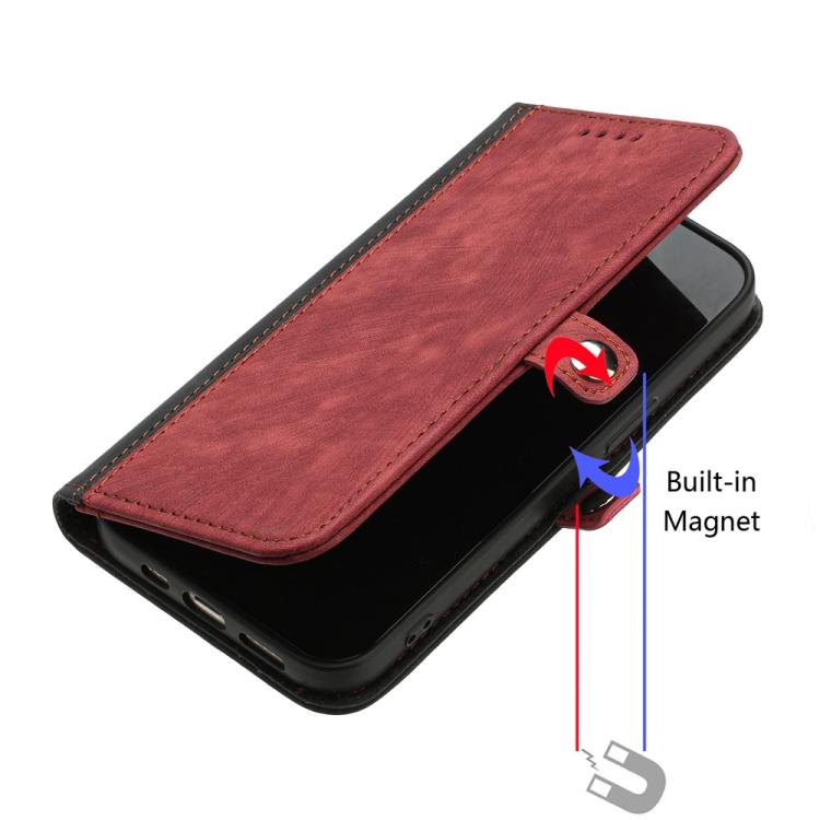 For iPhone 17 Air Side Buckle Double Fold Hand Strap Leather Phone Case(Red) - free shipping - PMc TechLife - Order now!