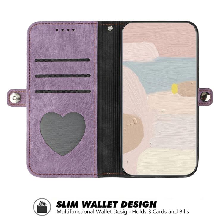 For iPhone 17 Air Side Buckle Double Fold Hand Strap Leather Phone Case(Purple) - free shipping - PMc TechLife - Order now!