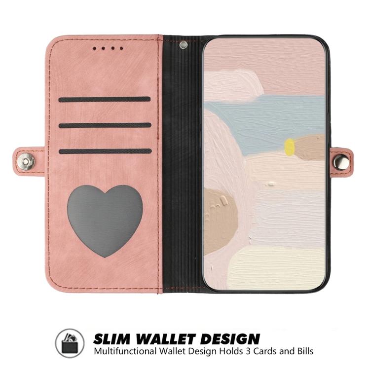 For iPhone 17 Side Buckle Double Fold Hand Strap Leather Phone Case(Pink) - free shipping - PMc TechLife - Order now!