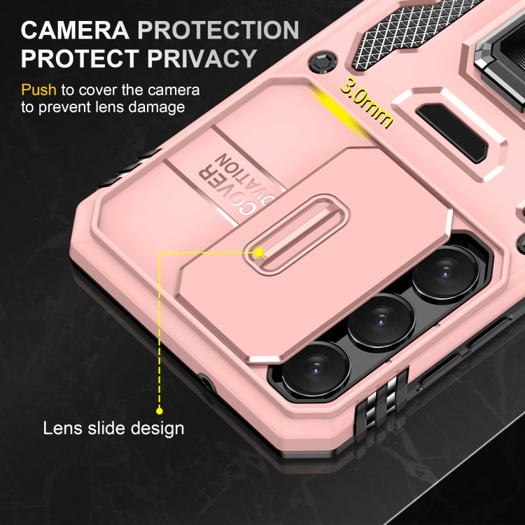 For Samsung Galaxy S24+ 5G Armor PC + TPU Camera Shield Phone Case(Rose Gold) - Galaxy S24+ 5G Cases by PMC TechLife | Online Shopping South Africa | PMC TechLife