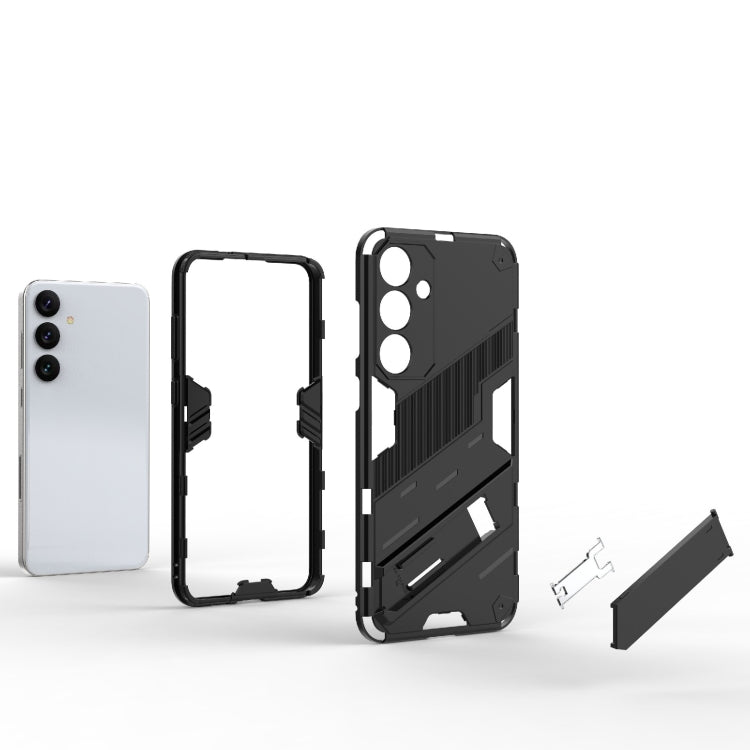 For Samsung Galaxy S24+ 5G Punk Armor 2 in 1 PC + TPU Shockproof Phone Case with Invisible Holder(White) - free shipping - PMC TechLife - Order now!
