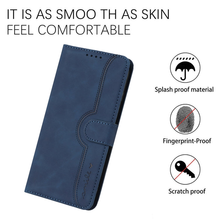 For iPhone SE 2024 Heart Pattern Skin Feel Leather Phone Case(Royal Blue) - More iPhone Cases by PMC Jewellery | Online Shopping South Africa | PMC Jewellery | Buy Now Pay Later Mobicred