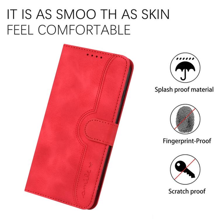 For iPhone 17 Air Heart Pattern Skin Feel Leather Phone Case(Red) - free shipping - PMc TechLife - Order now!