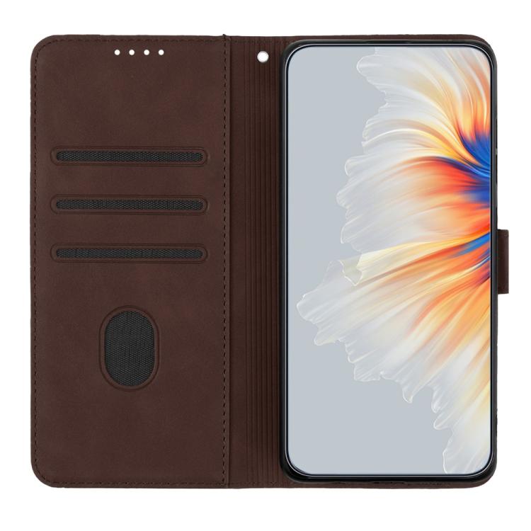 For iPhone 17 Air Heart Pattern Skin Feel Leather Phone Case(Brown) - free shipping - PMc TechLife - Order now!