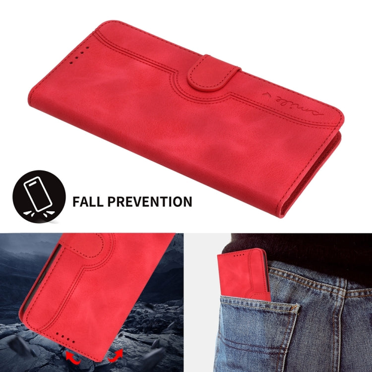 For Motorola Edge 5G 2024 Heart Pattern Skin Feel Leather Phone Case(Red) - Motorola Cases by PMC Jewellery | Online Shopping South Africa | PMC Jewellery | Buy Now Pay Later Mobicred