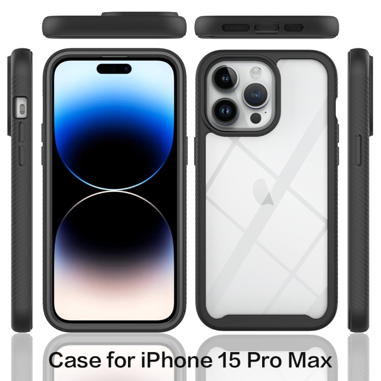 For iPhone 15 Pro Max Starry Sky Solid Color Series PC + TPU Phone Case with PET Film(Red) - iPhone 15 Pro Max Cases by PMC TechLife | Online Shopping South Africa | PMC TechLife
