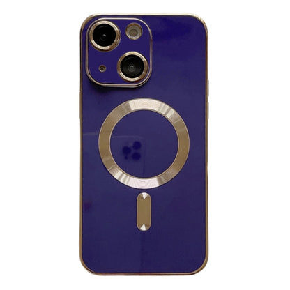 For iPhone 15 Plus Magsafe Plating TPU Phone Case with Lens Film(Blue) - iPhone 15 Plus Cases by PMC Jewellery | Online Shopping South Africa | PMC Jewellery