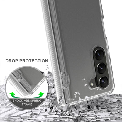 For Samsung Galaxy Z Fold5 Frosted PC+TPU Folding Phone Case with Hinge(Transparent) - Galaxy Z Fold5 Cases by PMC Jewellery | Online Shopping South Africa | PMC Jewellery | Buy Now Pay Later Mobicred