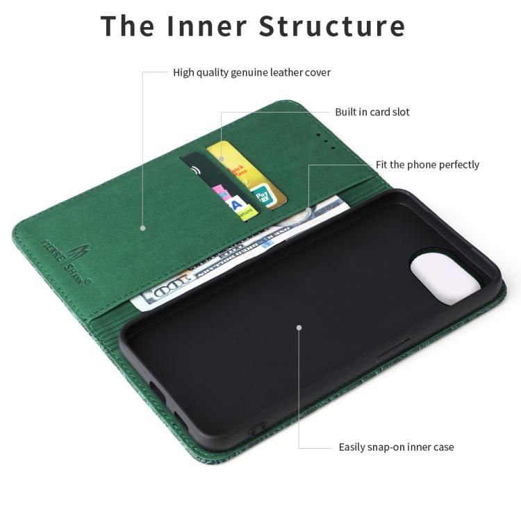 For iPhone 16e Fierre Shann Crocodile Texture Magnetic Genuine Leather Phone Case(Green) - free shipping - PMc TechLife - Order now!
