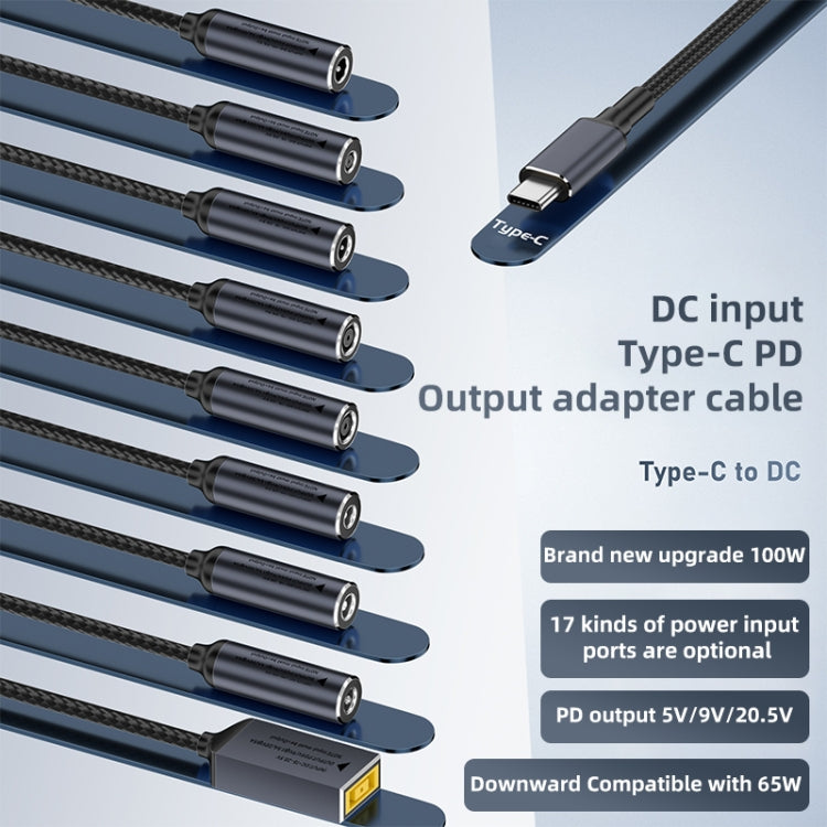 Lenovo Big Square Female to USB-C / Type-C Male 100W Computer Charging Adapter Connector - For Lenovo by PMC TechLife | Online Shopping South Africa | PMC TechLife