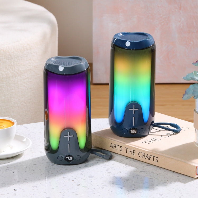T&G TG651 Portable LED Wireless Bluetooth Speaker Outdoor TWS Subwoofer(Black) - free shipping - PMC Jewellery - Order now!