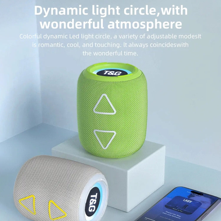 T&G TG655 Outdoor Portable TWS Wireless Bluetooth Speaker LED Light Stereo Subwoofer(Purple) - free shipping - PMC Jewellery - Order now!