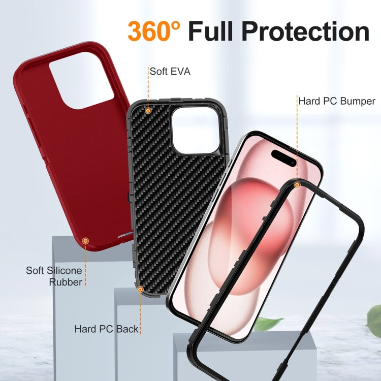 For iPhone 16 Pro Life Waterproof Rugged Phone Case(Red + Black) - iPhone 16 Pro Cases by PMC Jewellery | Online Shopping South Africa | PMC Jewellery | Buy Now Pay Later Mobicred