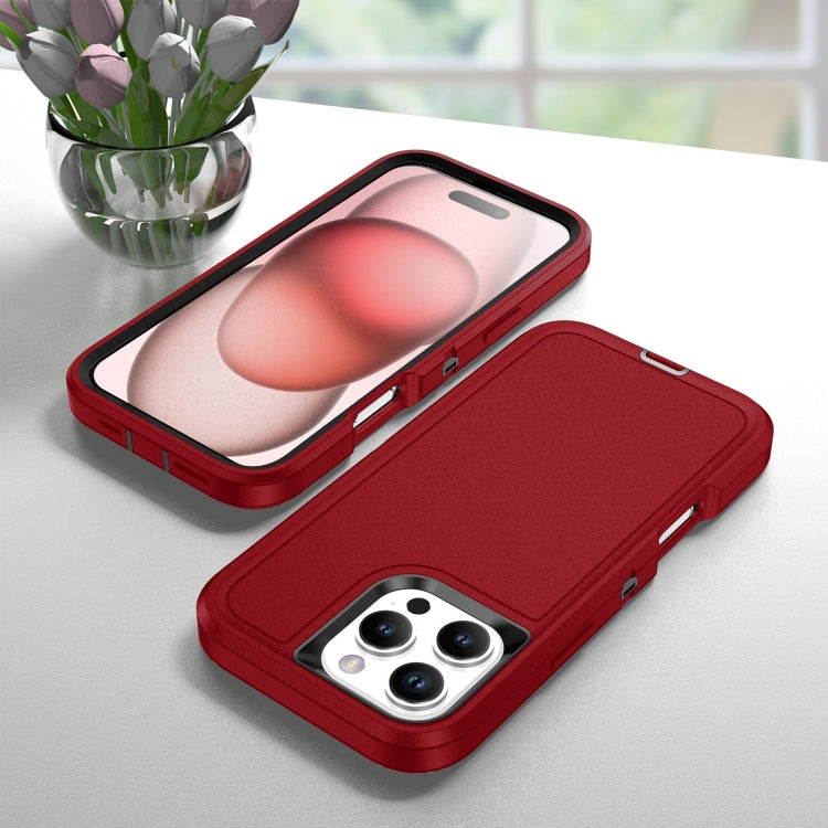 For iPhone 16 Pro Life Waterproof Rugged Phone Case(Red + Black) - iPhone 16 Pro Cases by PMC TechLife | Online Shopping South Africa | PMC TechLife | Buy Now Pay Later Mobicred