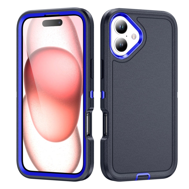 For iPhone 16 Plus Life Waterproof Rugged Phone Case(Dark Blue + Royal Blue) - iPhone 16 Plus Cases by PMC Jewellery | Online Shopping South Africa | PMC Jewellery | Buy Now Pay Later Mobicred