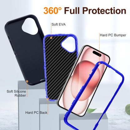 For iPhone 16 Plus Life Waterproof Rugged Phone Case(Dark Blue + Royal Blue) - iPhone 16 Plus Cases by PMC Jewellery | Online Shopping South Africa | PMC Jewellery | Buy Now Pay Later Mobicred