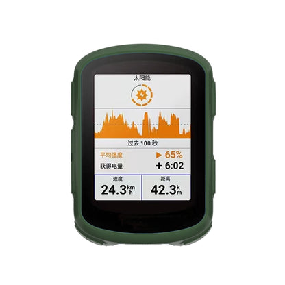 For Garmin Edge 540 / 840 Stopwatch Silicone Protective Case(Army Green) - Watch Cases by PMC Jewellery | Online Shopping South Africa | PMC Jewellery
