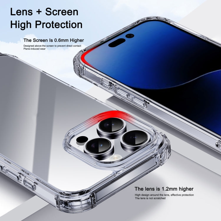 For iPhone 16 Pro Max iPAKY Crystal Clear Series Shockproof PC + TPU Protective Phone Case(Transparent) - More iPhone Cases by iPAKY | Online Shopping South Africa | PMC Jewellery | Buy Now Pay Later Mobicred