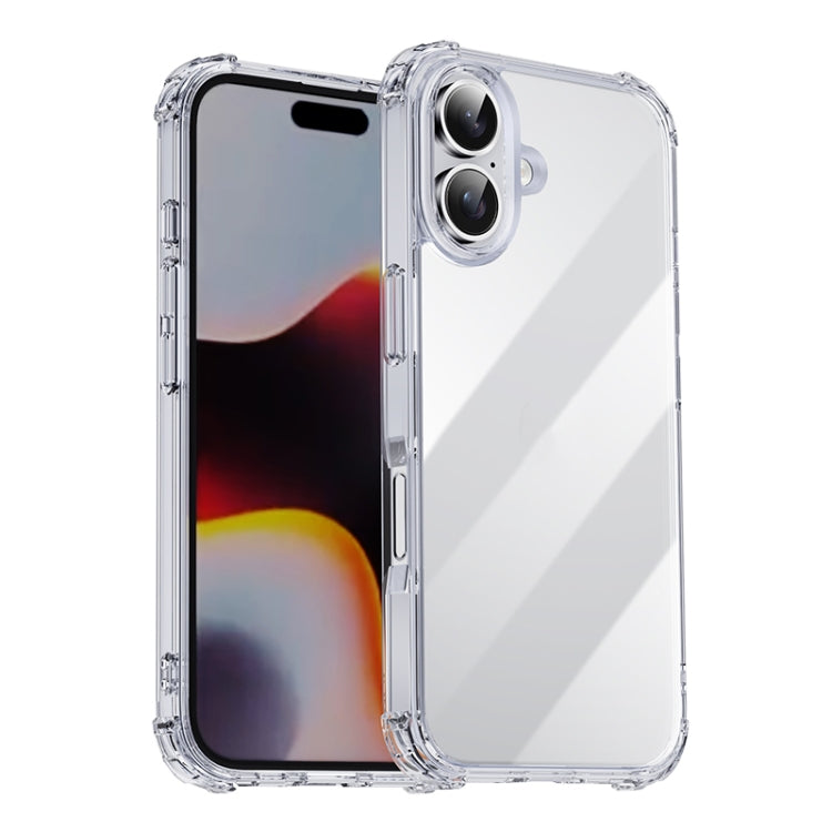 For iPhone 16 Plus iPAKY Crystal Clear Series Shockproof PC + TPU Protective Phone Case(Transparent) - More iPhone Cases by iPAKY | Online Shopping South Africa | PMC Jewellery | Buy Now Pay Later Mobicred