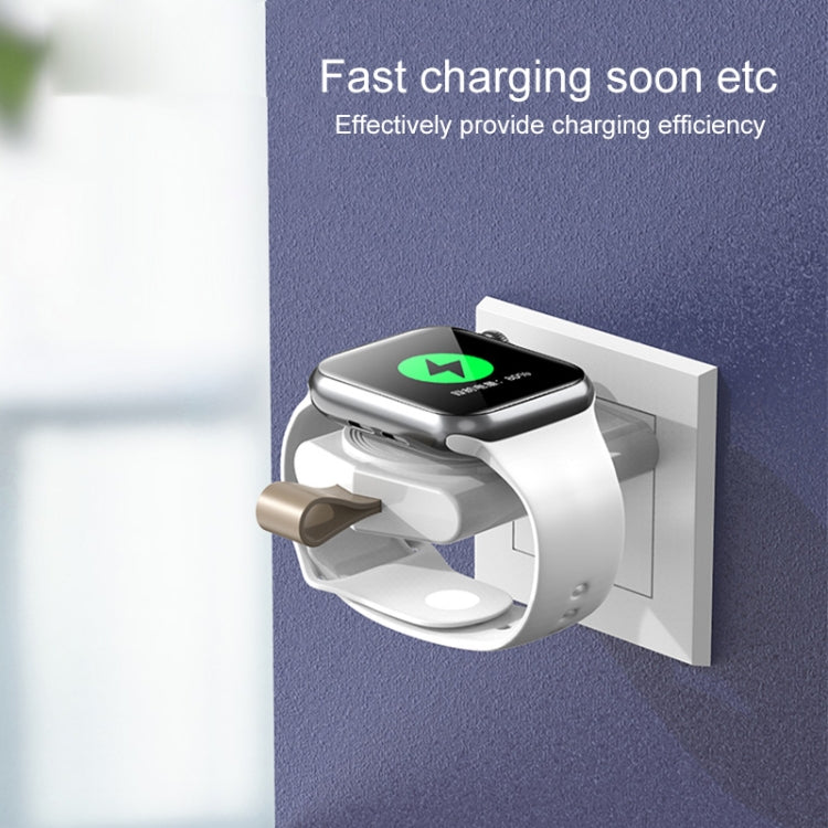 For Apple Watch Series USB Port Portable Magnetic Wireless Charger(Black) - Charger / Holder by PMC TechLife | Online Shopping South Africa | PMC TechLife | Buy Now Pay Later Mobicred