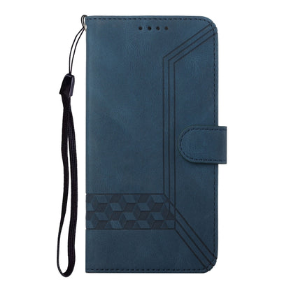 For Huawei Pura 70 Pro/70 Pro+ Cubic Skin Feel Flip Leather Phone Case(Blue) - Huawei Cases by PMC Jewellery | Online Shopping South Africa | PMC Jewellery | Buy Now Pay Later Mobicred