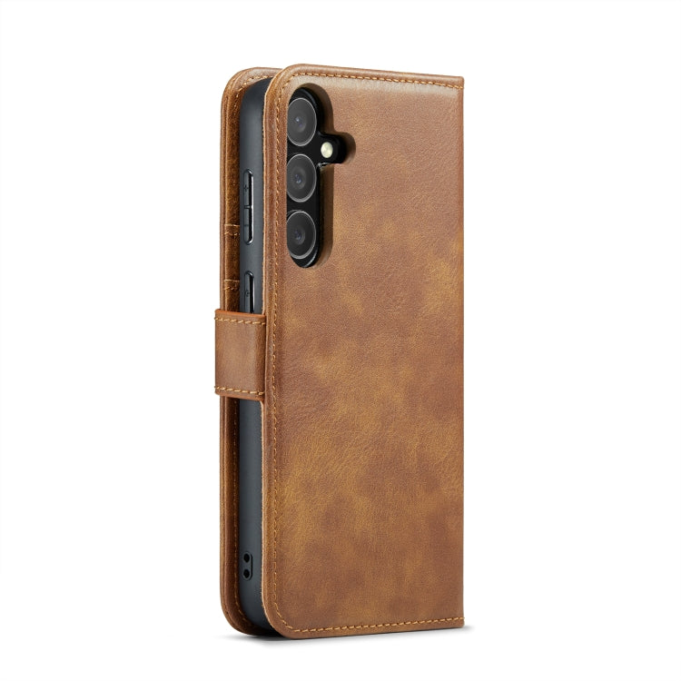 For Samsung Galaxy S24 5G DG.MING Crazy Horse Texture Detachable Magnetic Leather Case(Brown) - Galaxy S24 5G Cases by DG.MING | Online Shopping South Africa | PMC Jewellery | Buy Now Pay Later Mobicred