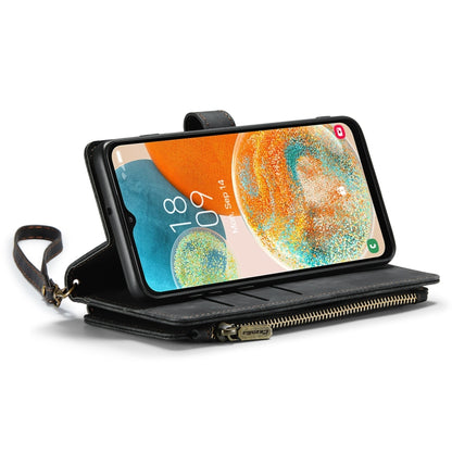 For Samsung Galaxy A23 CaseMe C30 Card Slots Zipper Wallet Leather Phone Case(Black) - Galaxy Phone Cases by CaseMe | Online Shopping South Africa | PMC Jewellery | Buy Now Pay Later Mobicred