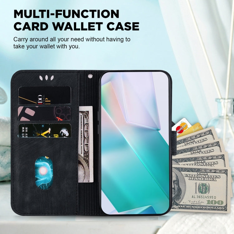 For Google Pixel 9 Little Tiger Embossed Leather Phone Case(Black) - Google Cases by PMC TechLife | Online Shopping South Africa | PMC TechLife | Buy Now Pay Later Mobicred