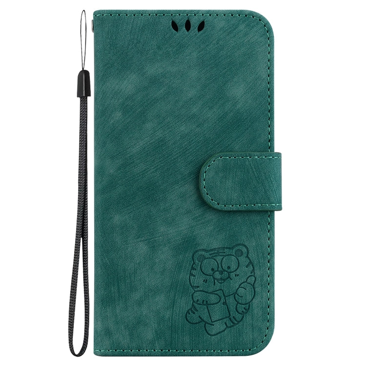 For Honor Magic6 Pro Little Tiger Embossed Leather Phone Case(Green) - Honor Cases by PMC Jewellery | Online Shopping South Africa | PMC Jewellery | Buy Now Pay Later Mobicred