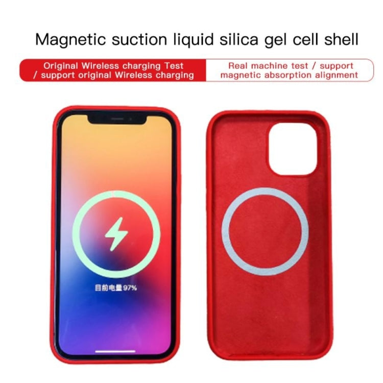 For iPhone 15 MagSafe Liquid Silicone Full Coverage Phone Case(Wine Red) - iPhone 15 Cases by PMC Jewellery | Online Shopping South Africa | PMC Jewellery