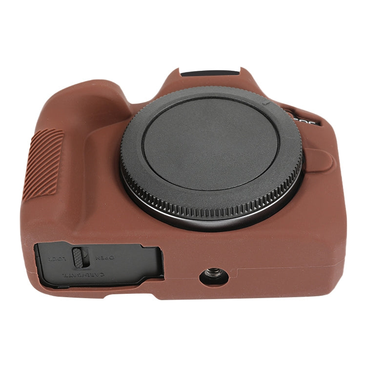 For Canon EOS R50 Soft Silicone Protective Case(Coffee) - Protective Case by PMC TechLife | Online Shopping South Africa | PMC TechLife | Buy Now Pay Later Mobicred