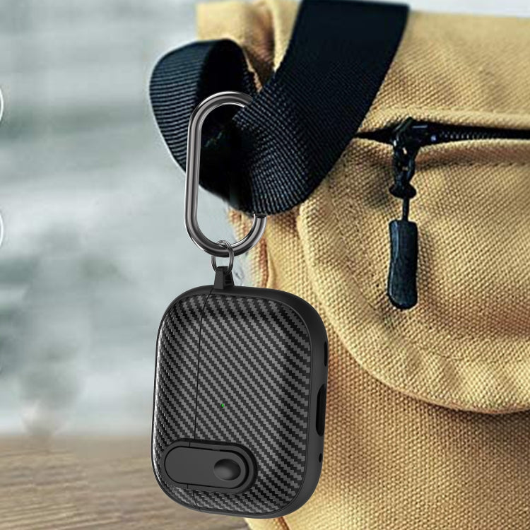 For AirPods 2 / 1 Carbon Fiber Texture Wireless Earphones Case with Security Lock(Yellow) - For AirPods 1/2 by PMC Jewellery | Online Shopping South Africa | PMC Jewellery | Buy Now Pay Later Mobicred
