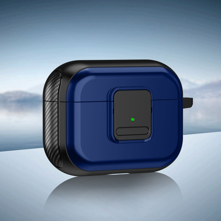 For AirPods Pro 2 TPU + PC Wireless Earphones Case with Magnetic Switch(Blue) - For AirPods Pro 2 by PMC Jewellery | Online Shopping South Africa | PMC Jewellery | Buy Now Pay Later Mobicred