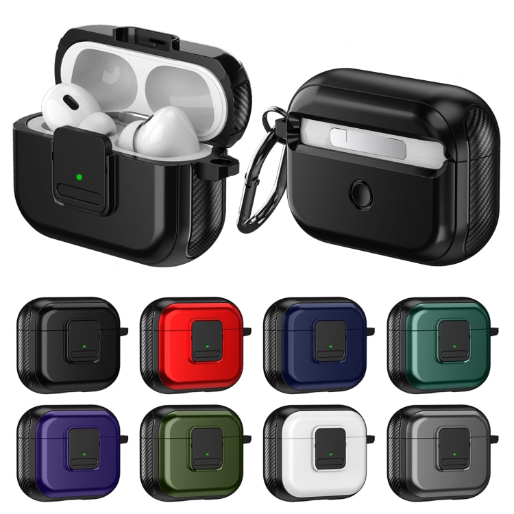 For AirPods 2 / 1 TPU + PC Wireless Earphones Case with Magnetic Switch(Black) - free shipping - PMC Jewellery - Order now!